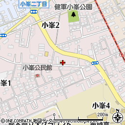ファミリーマート熊本小峯二丁目店周辺の地図