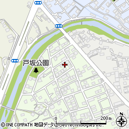 熊本県熊本市西区戸坂町1-62周辺の地図