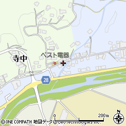 熊本県上益城郡益城町田原126周辺の地図