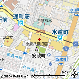株式会社鶴屋百貨店　本館２階エミ周辺の地図