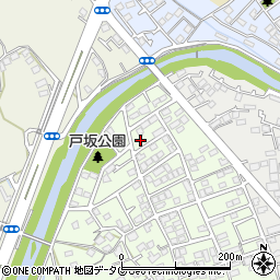 熊本県熊本市西区戸坂町1-67周辺の地図