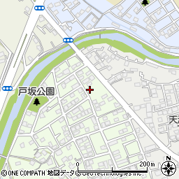 熊本県熊本市西区戸坂町1周辺の地図