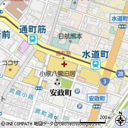 ポムの樹 セカンドキッチン 熊本鶴屋店周辺の地図