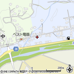 熊本県上益城郡益城町田原148-1周辺の地図