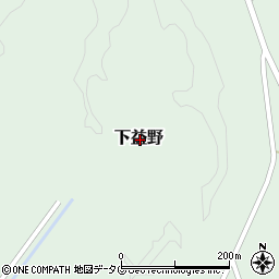 高知県土佐清水市下益野周辺の地図