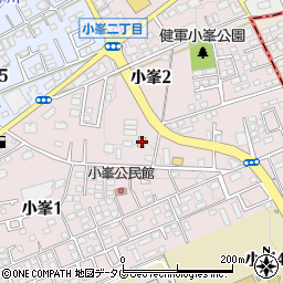 セブンイレブン熊本小峯２丁目店周辺の地図