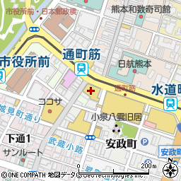 ＯＫＵＲＡ・ＨＡＢアット　熊本店周辺の地図