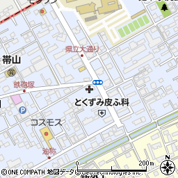 熊本銀行日赤通支店周辺の地図