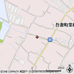 長崎県雲仙市吾妻町栗林名1664周辺の地図