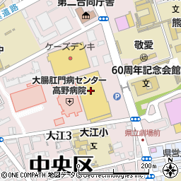 地球文化屋　ゆめタウン大江店周辺の地図