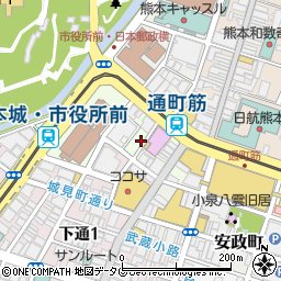 クロロフイル熊本美顔教室下通店周辺の地図