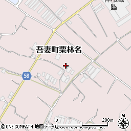 長崎県雲仙市吾妻町栗林名1603周辺の地図