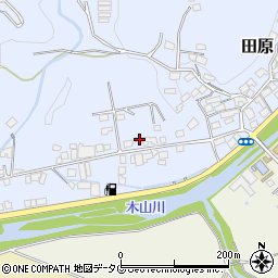 熊本県上益城郡益城町田原358周辺の地図