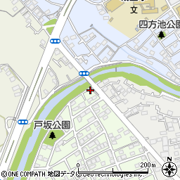 熊本県熊本市西区戸坂町1-1周辺の地図