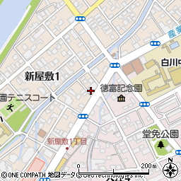 新屋敷津田歯科医院周辺の地図