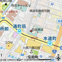 熊本市現代美術館　ミュージアムショップ周辺の地図