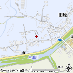 熊本県上益城郡益城町田原363-22周辺の地図