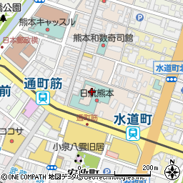 ホテル日航熊本　レ・セレブリテ周辺の地図