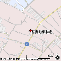 長崎県雲仙市吾妻町栗林名1617周辺の地図