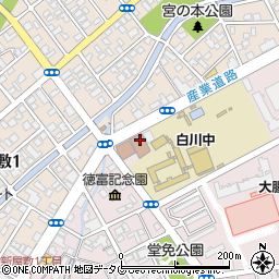 熊本市消防局　警防課・警防救助班周辺の地図