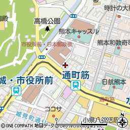 株式会社商工組合中央金庫熊本支店周辺の地図