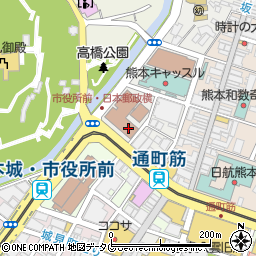 ゆうちょ銀行熊本支店周辺の地図