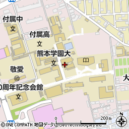 熊本学園大学周辺の地図