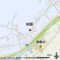 熊本県上益城郡益城町田原341周辺の地図