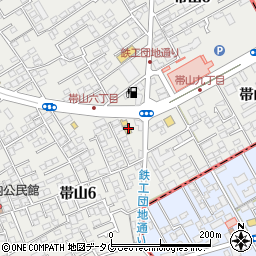 楠の家　帯山店周辺の地図