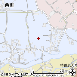 長崎県島原市西町周辺の地図