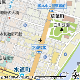 リパーク熊本水道町第２駐車場周辺の地図