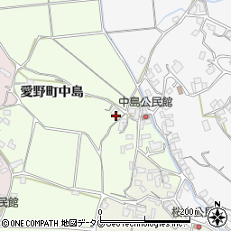 長崎県雲仙市愛野町中島周辺の地図