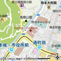 日本郵便九州周辺の地図