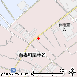 長崎県雲仙市吾妻町栗林名1274周辺の地図