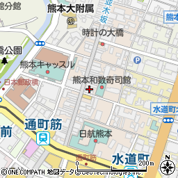 きくや美粧堂　熊本支店周辺の地図