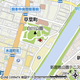 熊本市中央公民館周辺の地図