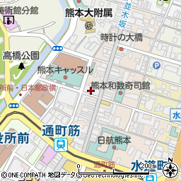 カプリチョーザ 熊本上通り店周辺の地図