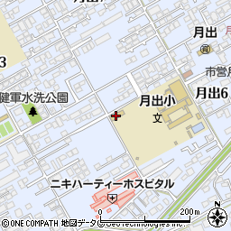 月出地域コミュニティセンター周辺の地図