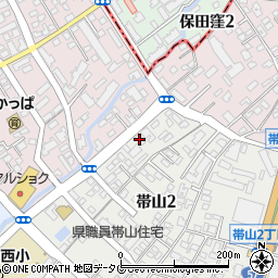 東部熊本歯科医院周辺の地図