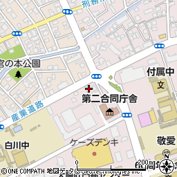 英進館　熊本本館高等部周辺の地図