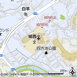 熊本市立城西小学校周辺の地図