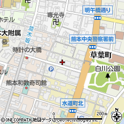 熊本県熊本市中央区草葉町2-31周辺の地図