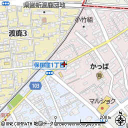 保田窪入口(八反田)周辺の地図