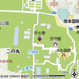 宇土櫓周辺の地図