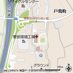 熊本市東部交流センター周辺の地図