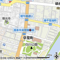 ＪＡ熊本市中央周辺の地図