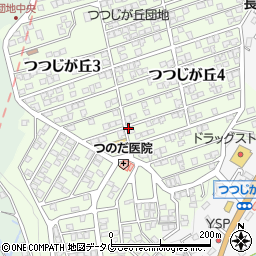 長崎県長崎市つつじが丘周辺の地図