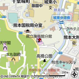 熊本県立美術館分館周辺の地図