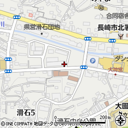 長崎県長崎市滑石周辺の地図