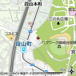 藤崎台周辺の地図